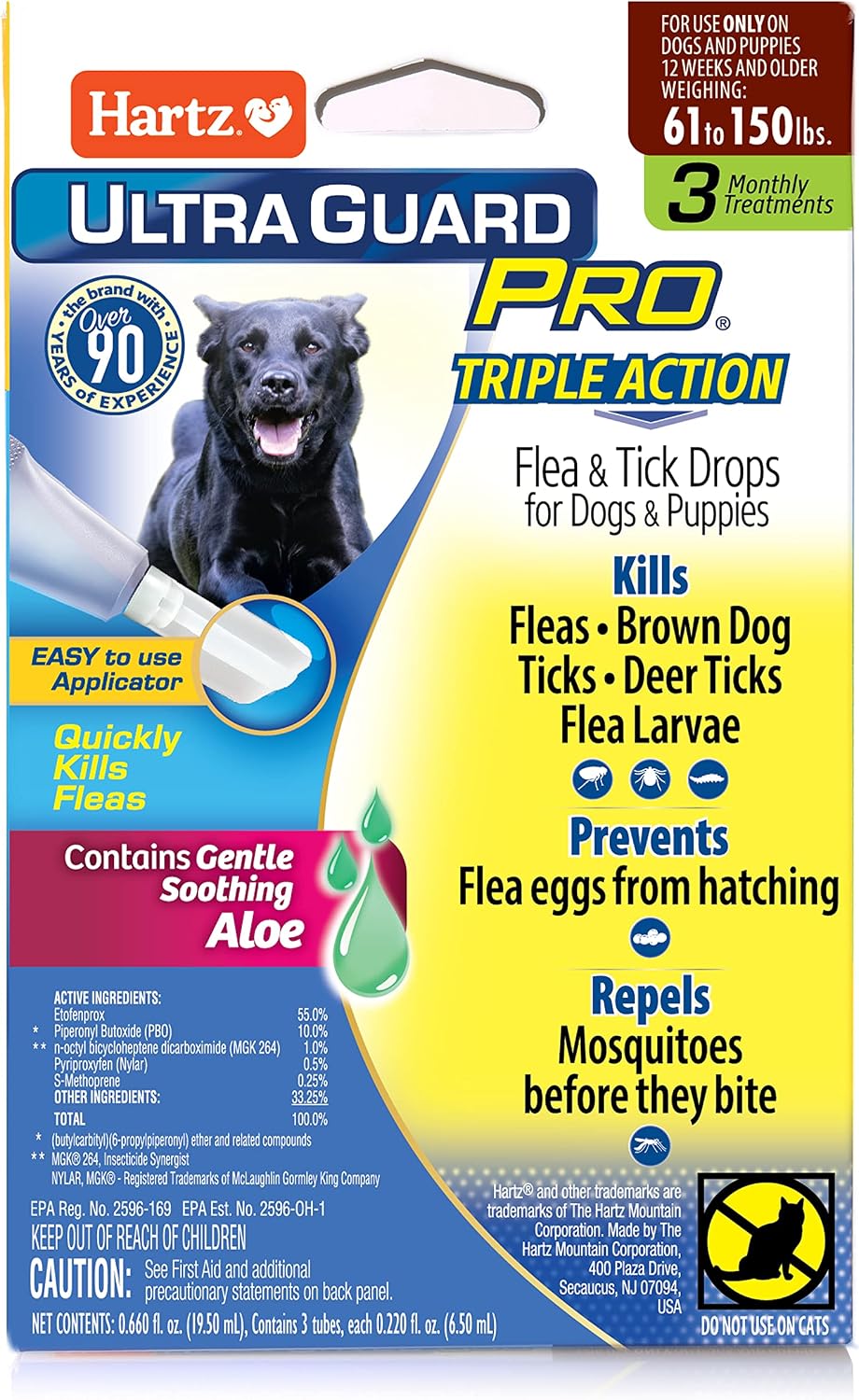 Hartz UltraGuard Pro Flea Tick Drops for Dogs 3160 lbs