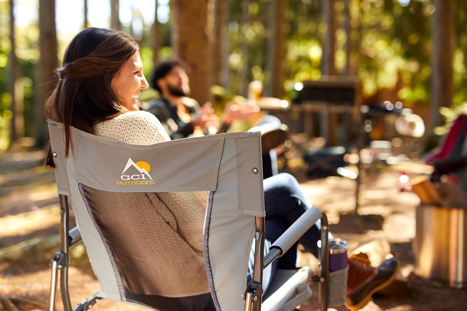 GCI Outdoor Freestyle Rocker Camping Chair - Cinnamon