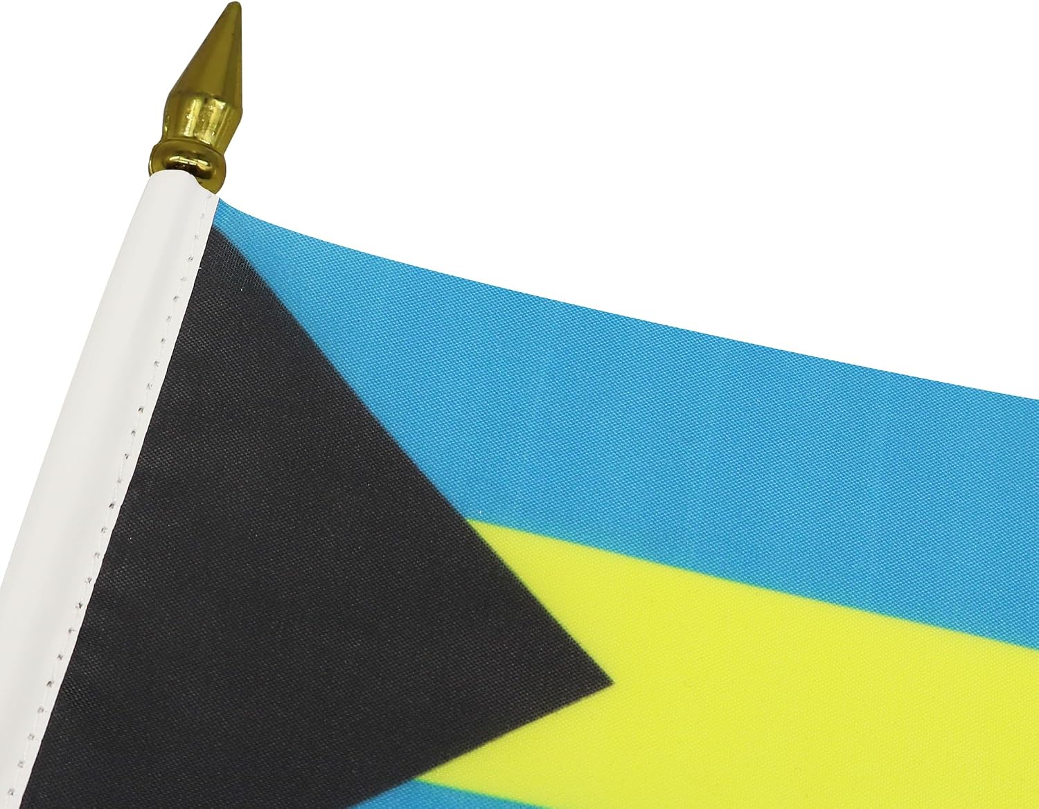 AZ FLAG Nicaragua Table Flag 4x6 in 100D Polyester Plastic Base | Indoor use Nicaraguan 15x10 cm desk flag stitched finish with reinforced edges with plastic pole and gold finial