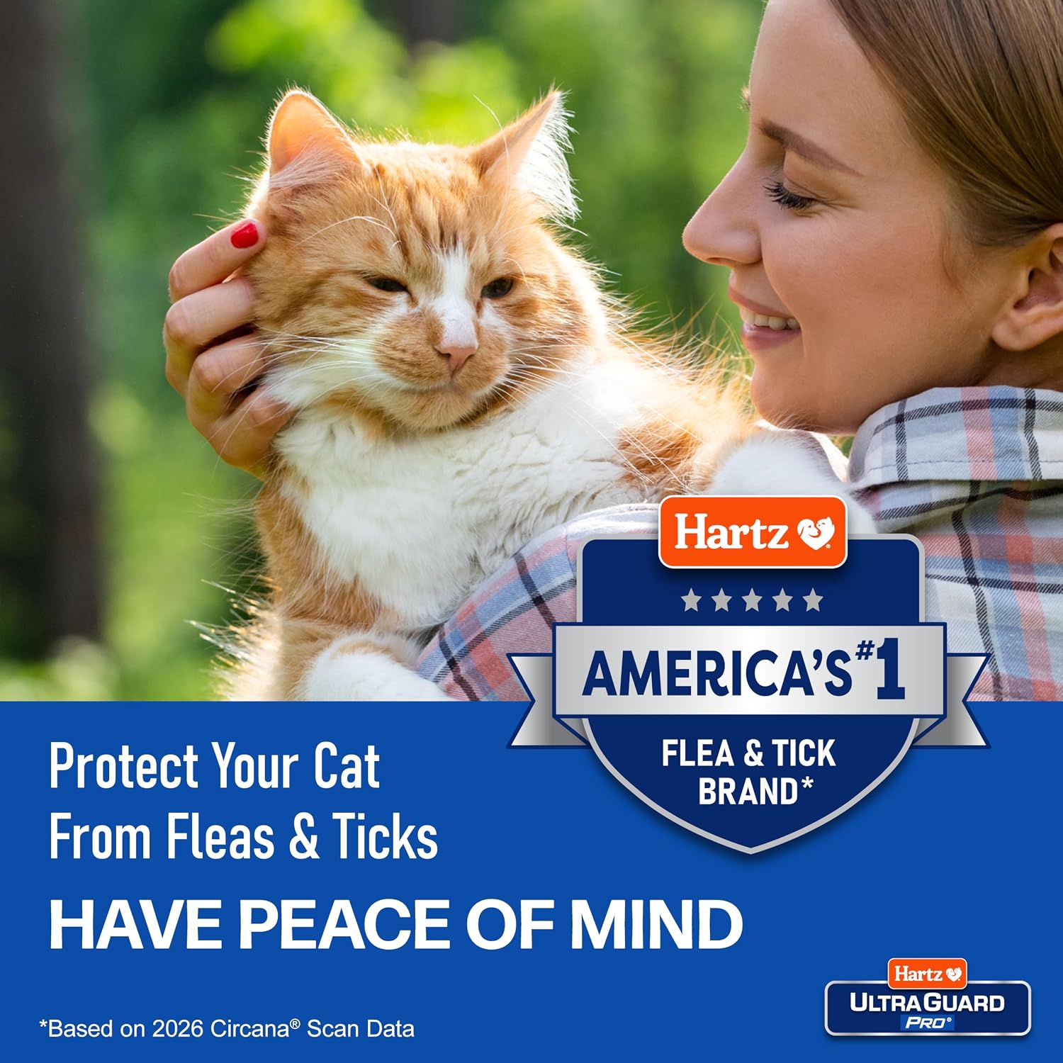 Hartz UltraGuard Pro Topical Flea & Tick Prevention for Cats & Kittens, Over 5 lbs 6 Monthly Treatments