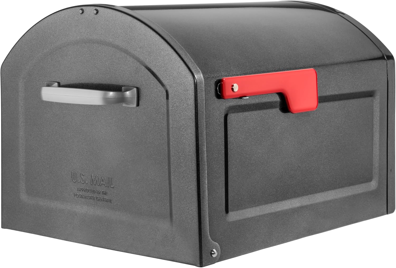 Architectural Mailboxes 950020RZ Centennial Post Mount Mailbox, XL, Rubbed Bronze | Galvanized steel build for outside with rust-resistant powder-coat finish and a magnetic door closure. USPS approved.