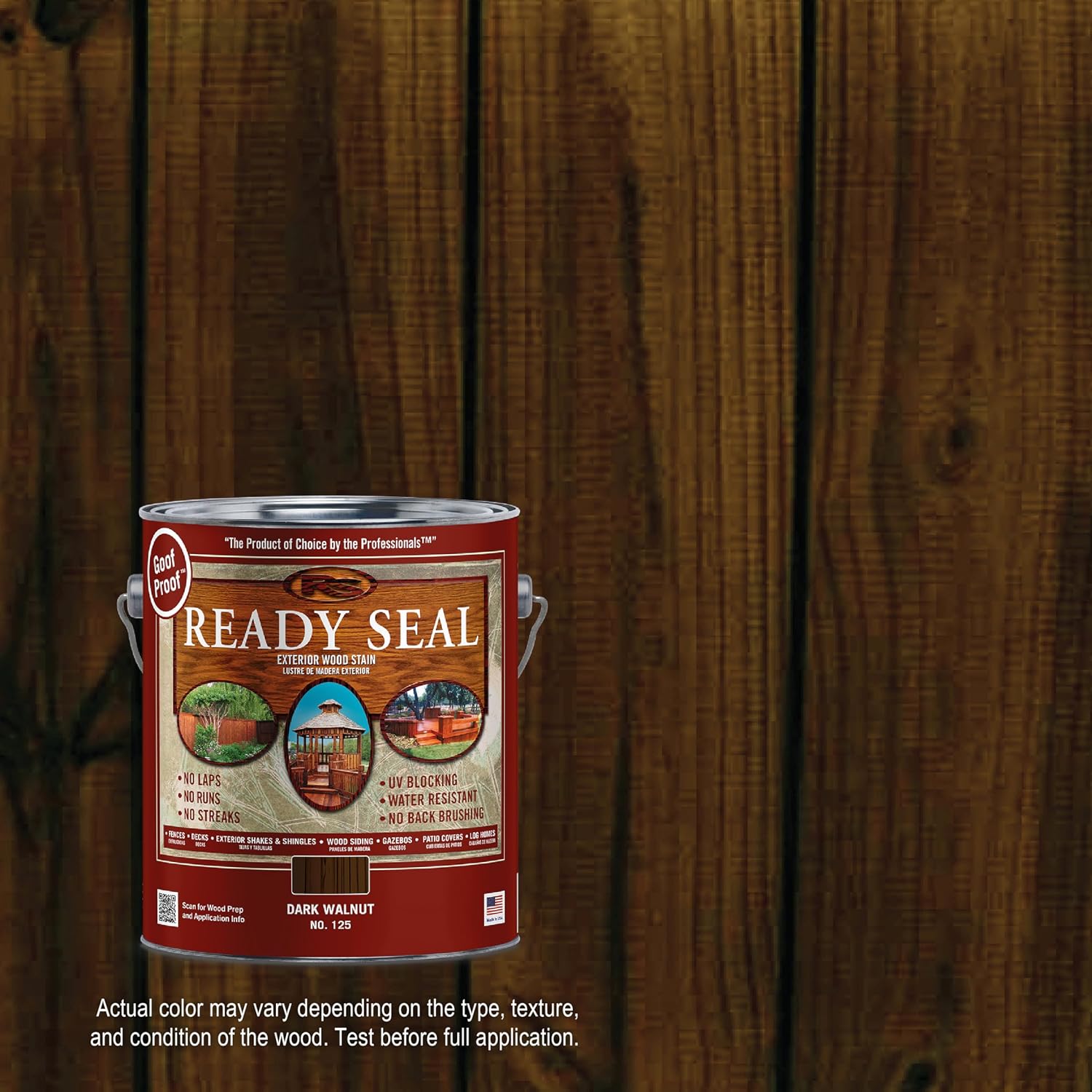 Ready Seal 7966104 5 gal Pail Exterior Wood Stain & Sealer, Light Oak