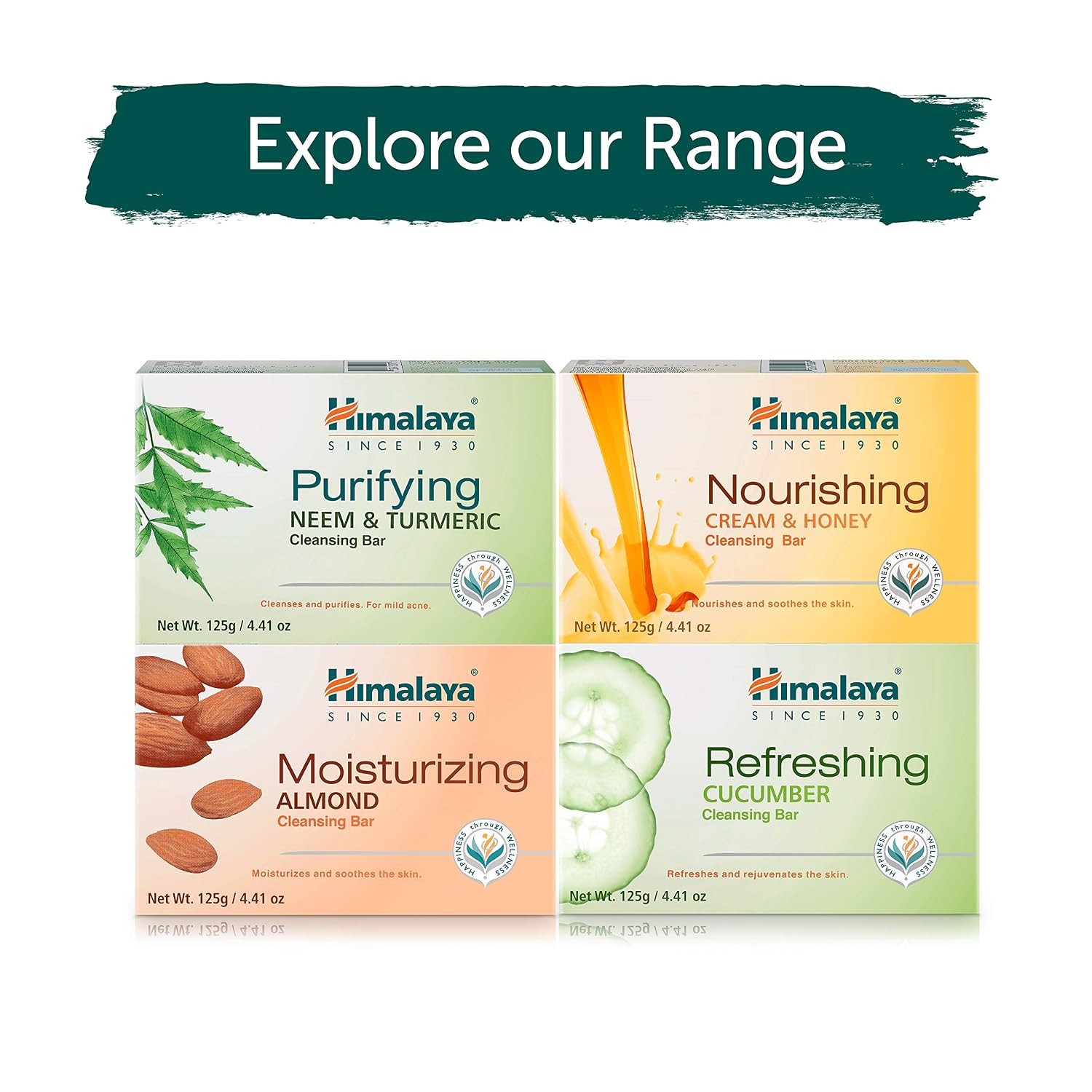 Himalaya Cleansing Bar Soap Variety Pack, Bath Soap Bars, 4.41 oz,12 Pack