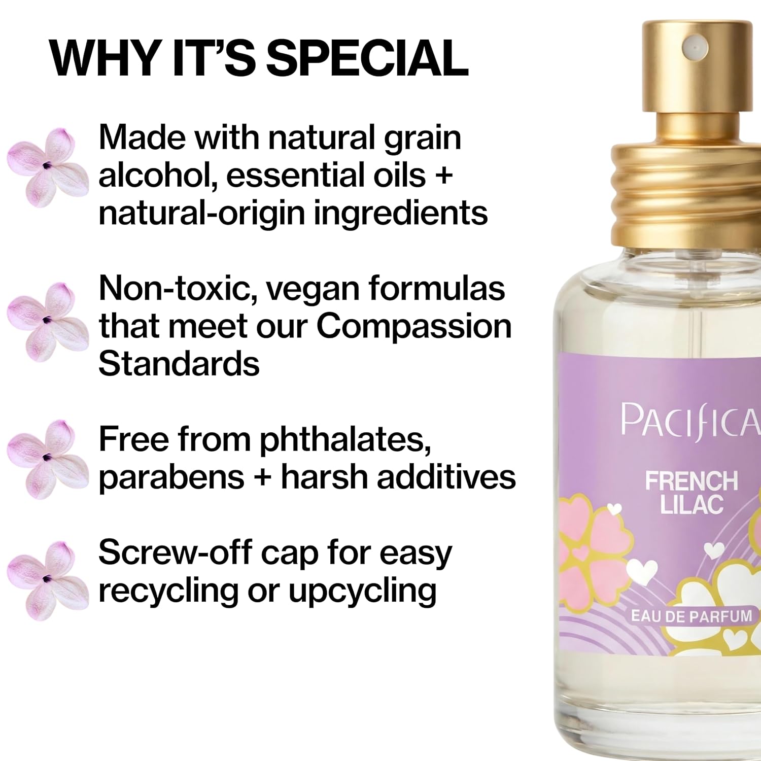 Pacifica Tuscan Blood Orange Perfume Spray for Women - Vegan, Cruelty-Free, Made in USA