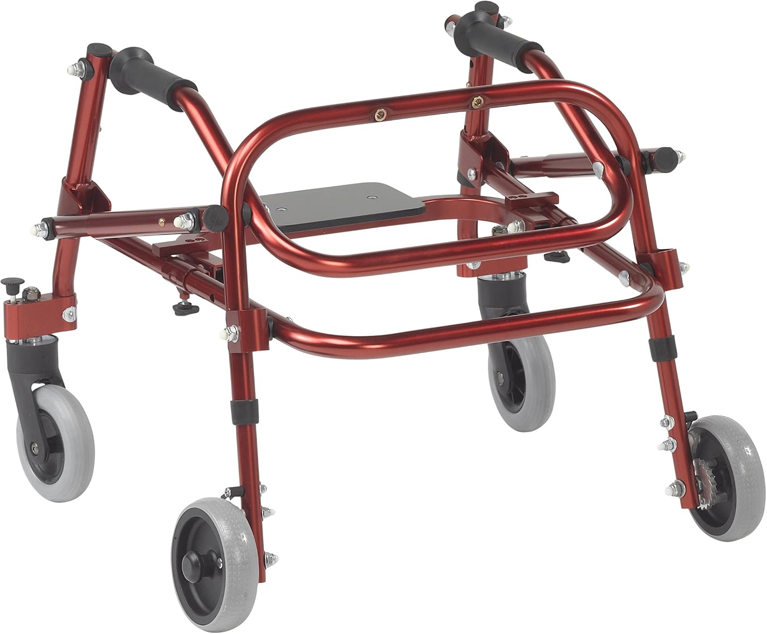 Inspired by Drive Nimbo 2G Posterior Walker with Seat, Wizard Purple, Small | Lightweight Posterior Walker with Padded Seat Lets Users Rest and Move Safely with Adjustable, Sturdy Support