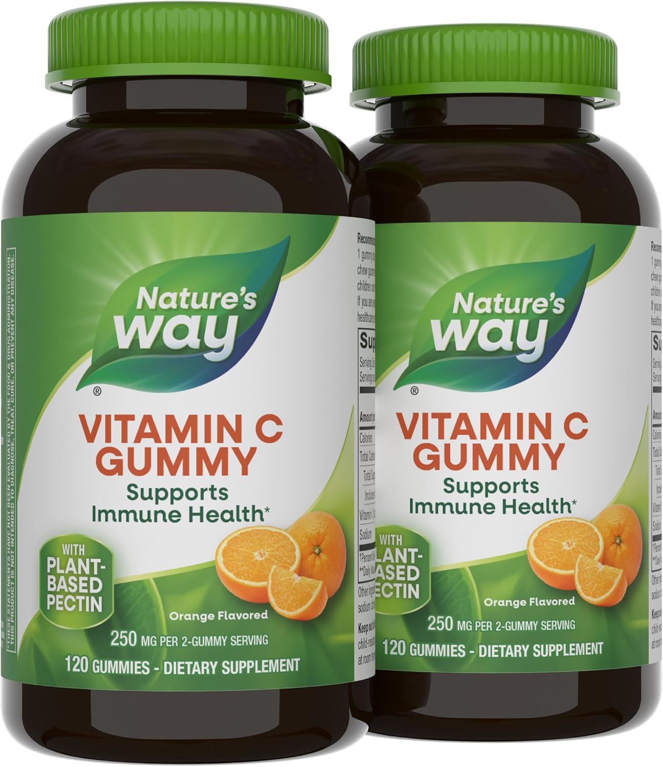 Nature's Way Vitamin C Gummies, 250 mg per Serving, Orange, 120 ct