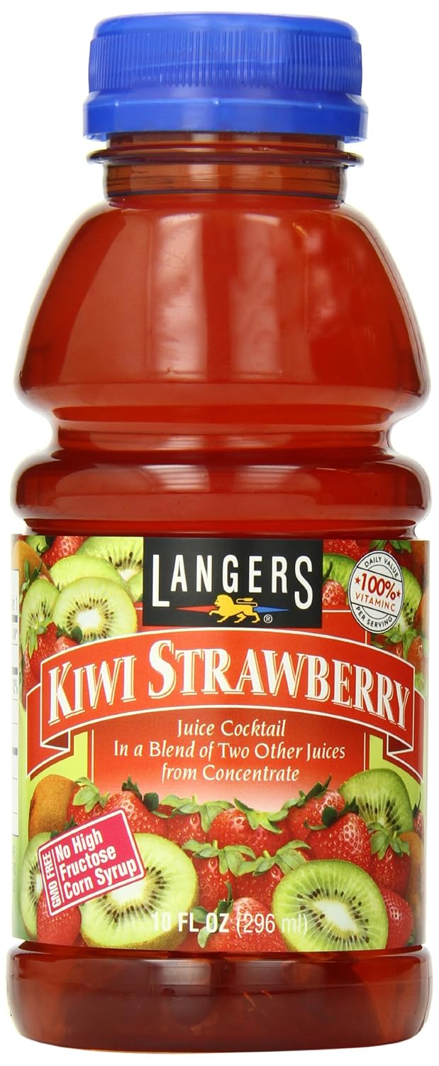 Langers Juice Cocktail, Pineapple Orange Guava, 15.2 Fl Oz (Pack of 12)