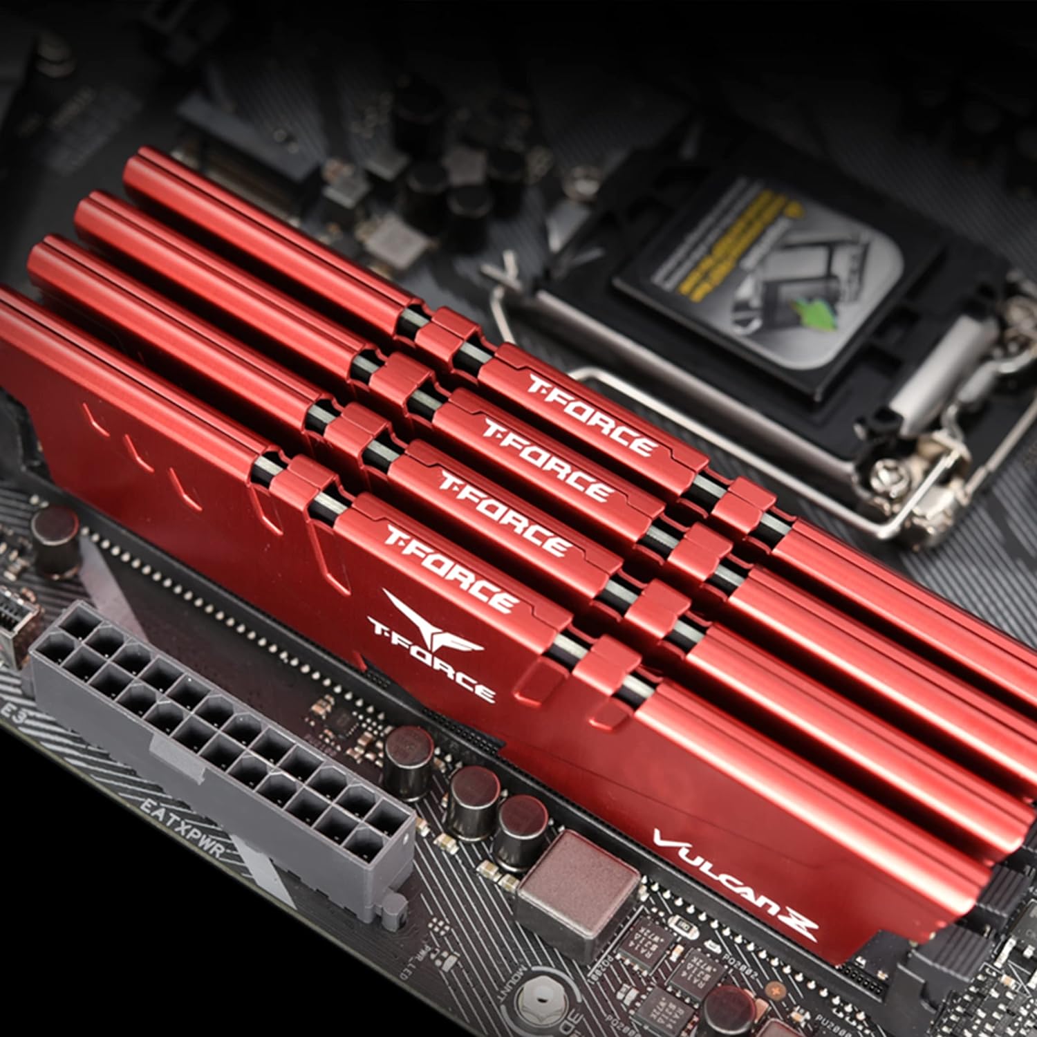 TEAMGROUP T-Force Vulcan Z DDR4 16GB Kit (2x8GB) 3200MHz (PC4-25600) CL16 Desktop Memory Module Ram (Gray) - TLZGD416G3200HC16CDC01