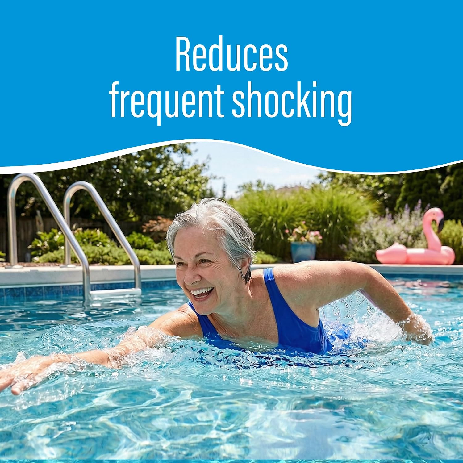 Poolife Super AlgaeBomb 60 Algaecide 1 Qt - Powerful Pool Algae Control Treatment - Fast-Acting Non-Foaming Formula - Kills & Prevents Green