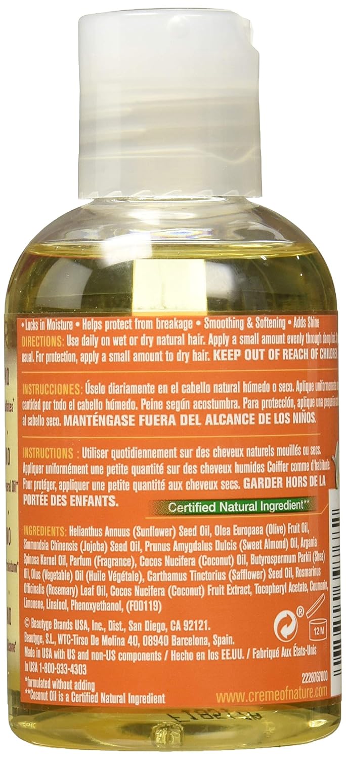 Creme of Nature coconut milk essential 7 treatment oil 4oz, 4 Fluid Ounce (Pack of 1)