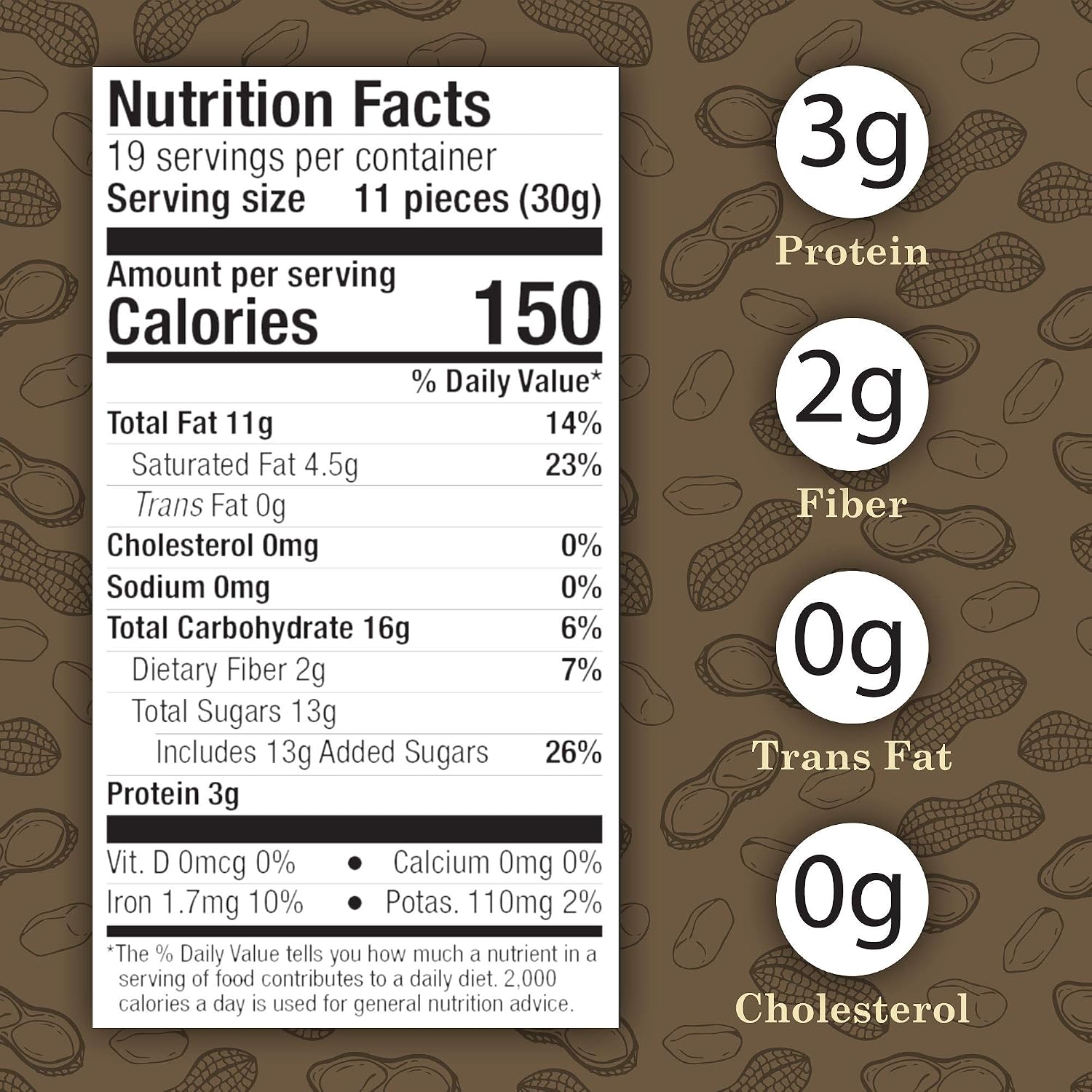 Virginia Diner Chocolate Pecan Dovetail Candy Clusters with Caramel - Preservative Free from Virginia Since 1929-18 Oz