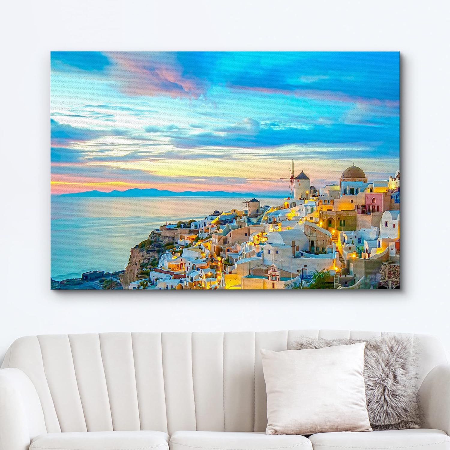 wall26 Canvas Print Wall Art Gran Canal with Basilica Santa Maria in Venice, Italy Nature Wilderness Photography Modern Art Scenic Colorful Multicolor for Living Room, Bedroom, Office - 12"x18"