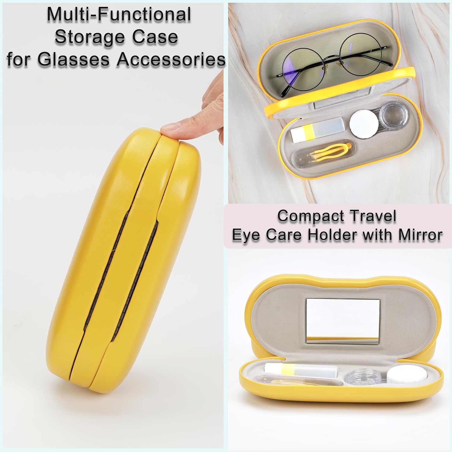 Lasiyanor Contact Lens Travel Kit with Cleaner Washer