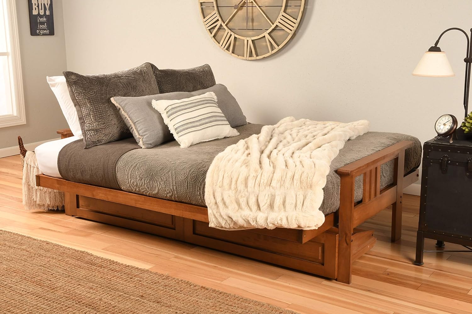 Kodiak Futons Monterey Futon Frame, No Drawers, Barbados