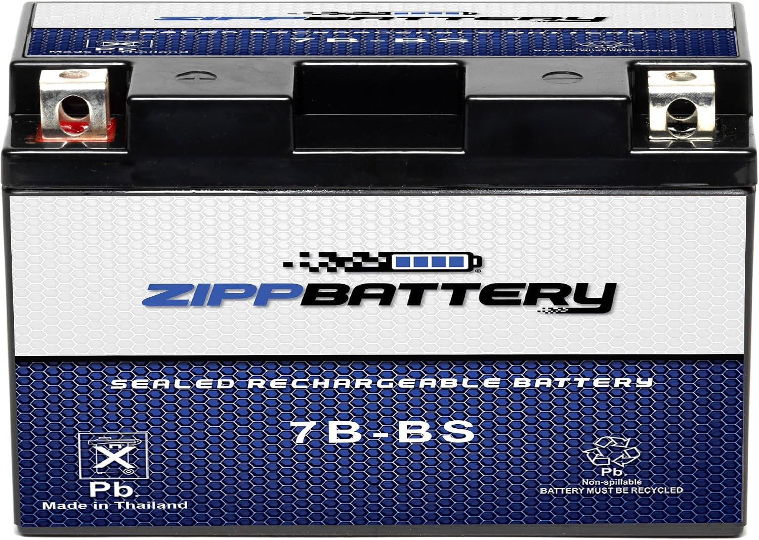 ZIPPBATTERY YTX30L-BS 12V 385 CCA AGM – Maintenance-Free 30Ah Battery for Harley, ATV, UTV, Jet Ski – T3 Nut & Bolt Terminal – Fits Harley Road King, Polaris Sportsman 850, Can-Am Outlander