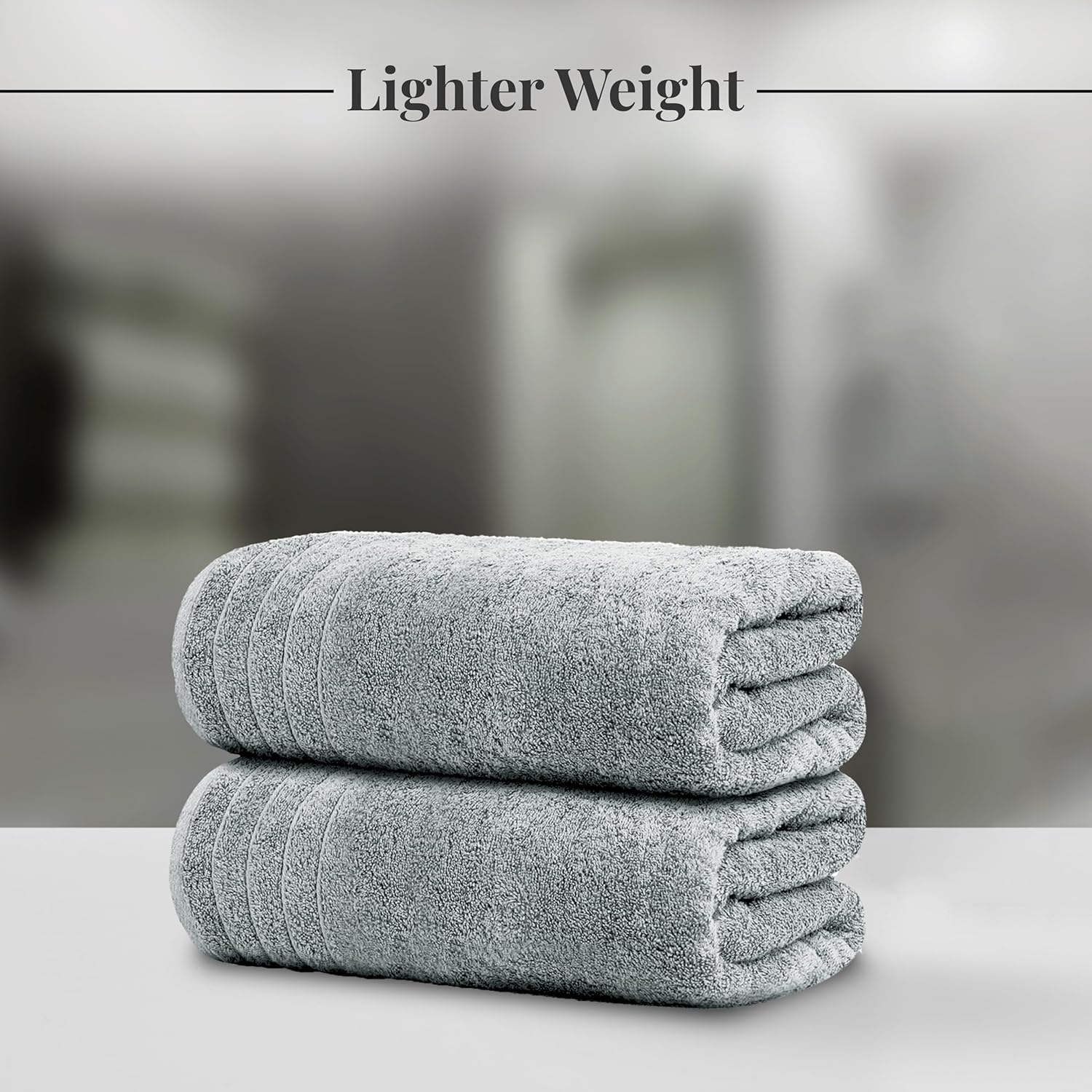 Tens Towels 8 Piece Towel Set, 2 XL Bath, 2 Hand, 4 Washcloth, Dark Grey