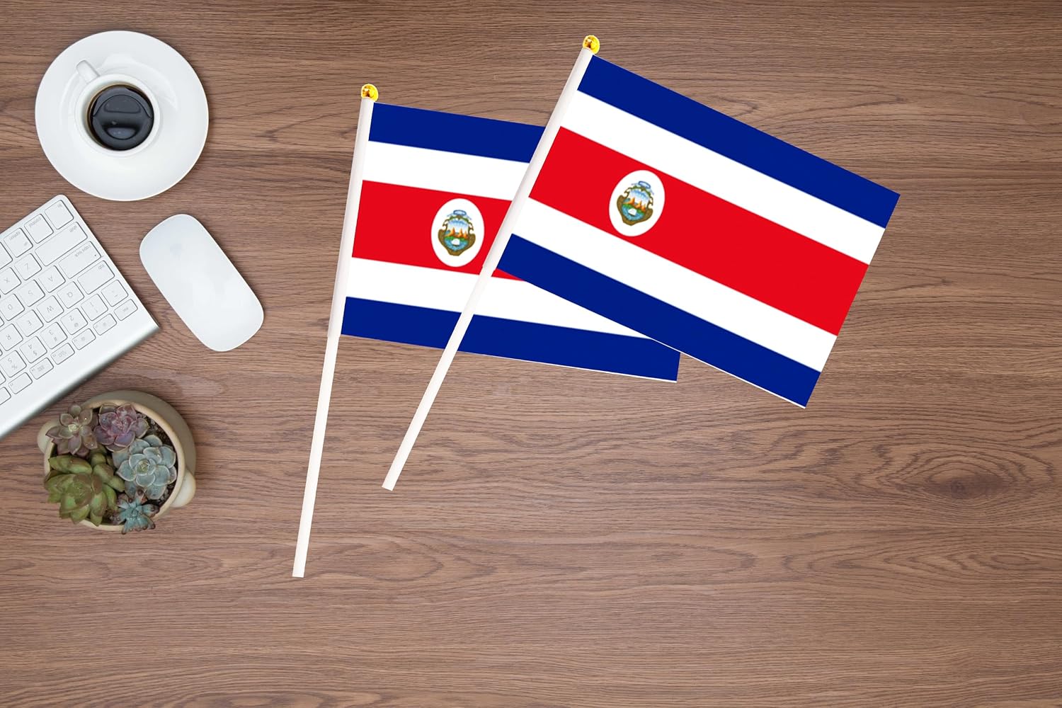 50 Pack Nicaragua Nicaraguan on Stick Flags,Small Mini Hand Held Nicaragua Nicaraguan Flags 5.5x8.3 Inch, Grand Opening, Carnival,Party Events Celebration
