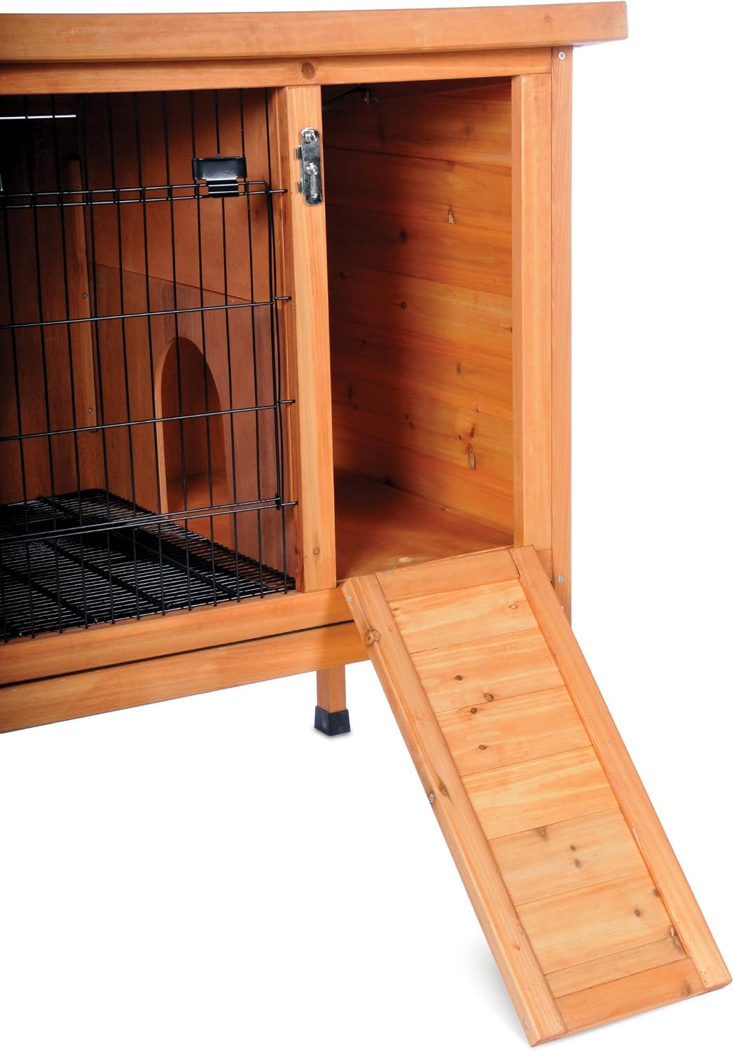 Prevue Hendryx Prevue Pet Products Small 460 Rabbit Hutch, Stained Wood