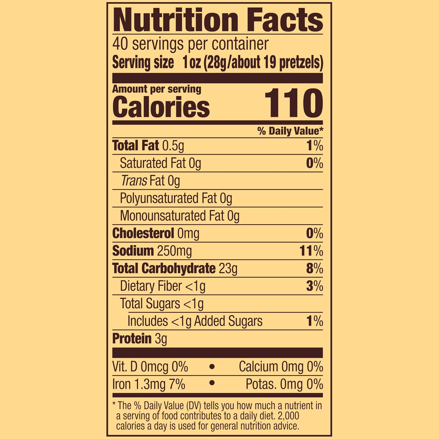 Snyder's of Hanover Mini Pretzels, 100 Calorie Individual Packs, 36 Ct