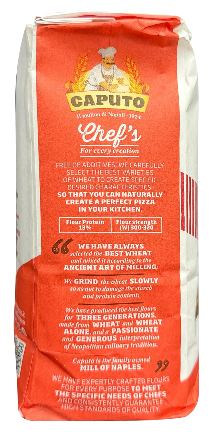 Antimo Caputo Chef's Flour 2.2 LB - Italian Double Zero 00 - Soft Wheat for Pizza Dough, Bread, & Pasta
