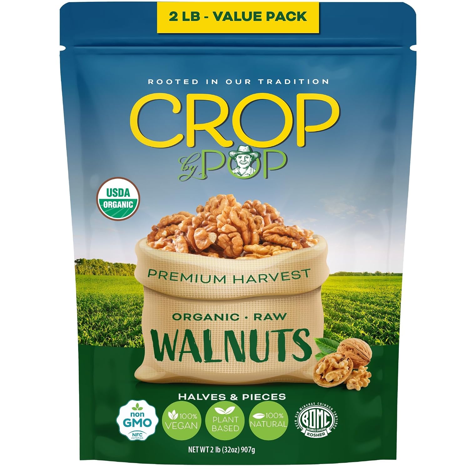 NUT CRAVINGS - Raw Walnuts In Shell, Whole, (80oz - 5 LB)