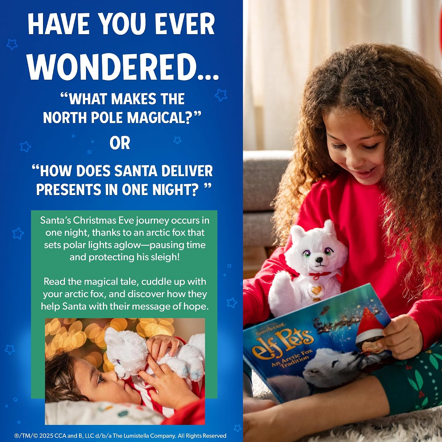 The Elf on the Shelf Elf Pets Arctic Fox Book & Plush | Includes Arctic Fox plush, storybook, snow globe charm and adoption certificate.
