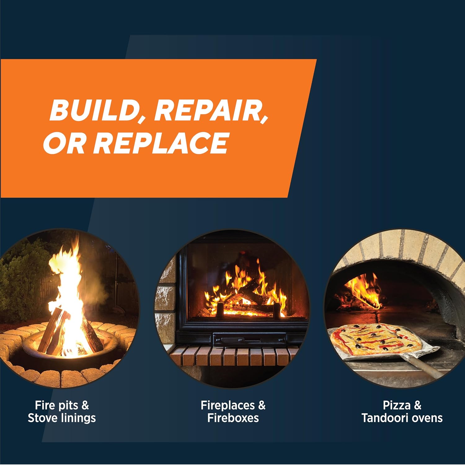 Rutland Fire Bricks, Properly Cured High Temperature FireBrick, USA-Made Residential Fire Clay Replacement for Wood Stove, Fireplace, & Pizza Oven, Size 9" x 4.5" x 1.25", 6-Pack, Tan