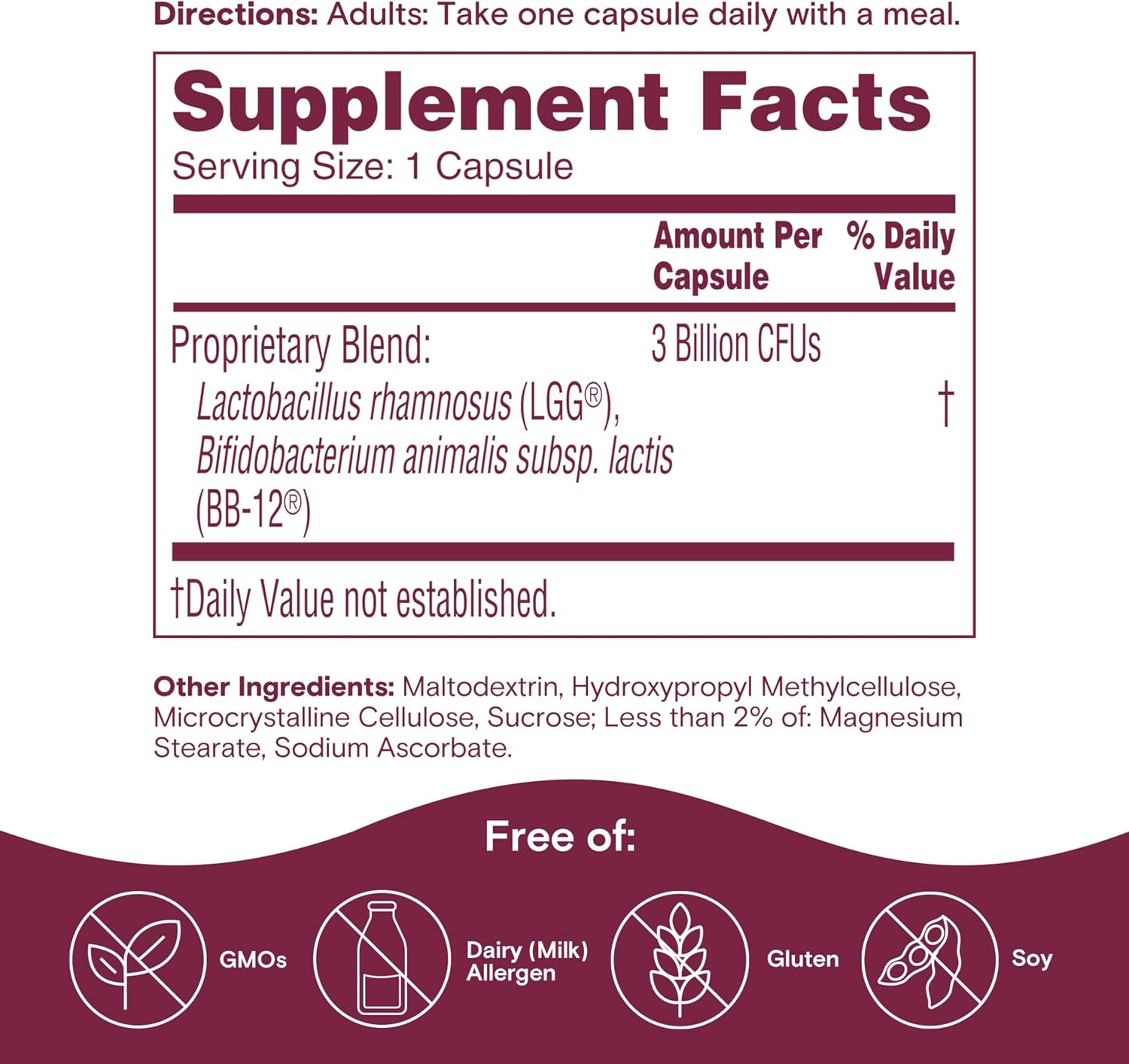 Phillips' Colon Health Daily Probiotic Capsules, 4-in-1 Symptom Defense to Help Defend Against Occasional Gas, Bloating, Constipation, and Diarrhea, Daily Supplement, 90 Count
