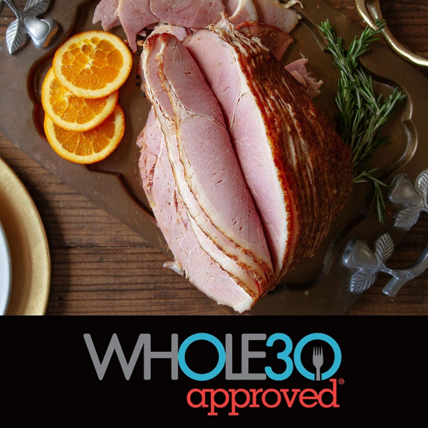 Pederson's Farms, No Sugar, Spiral Sliced, Easter Ham, Uncured Boneless Half Ham, (4 lb average, Serves about 8), Fully Cooked, Whole30 Approved