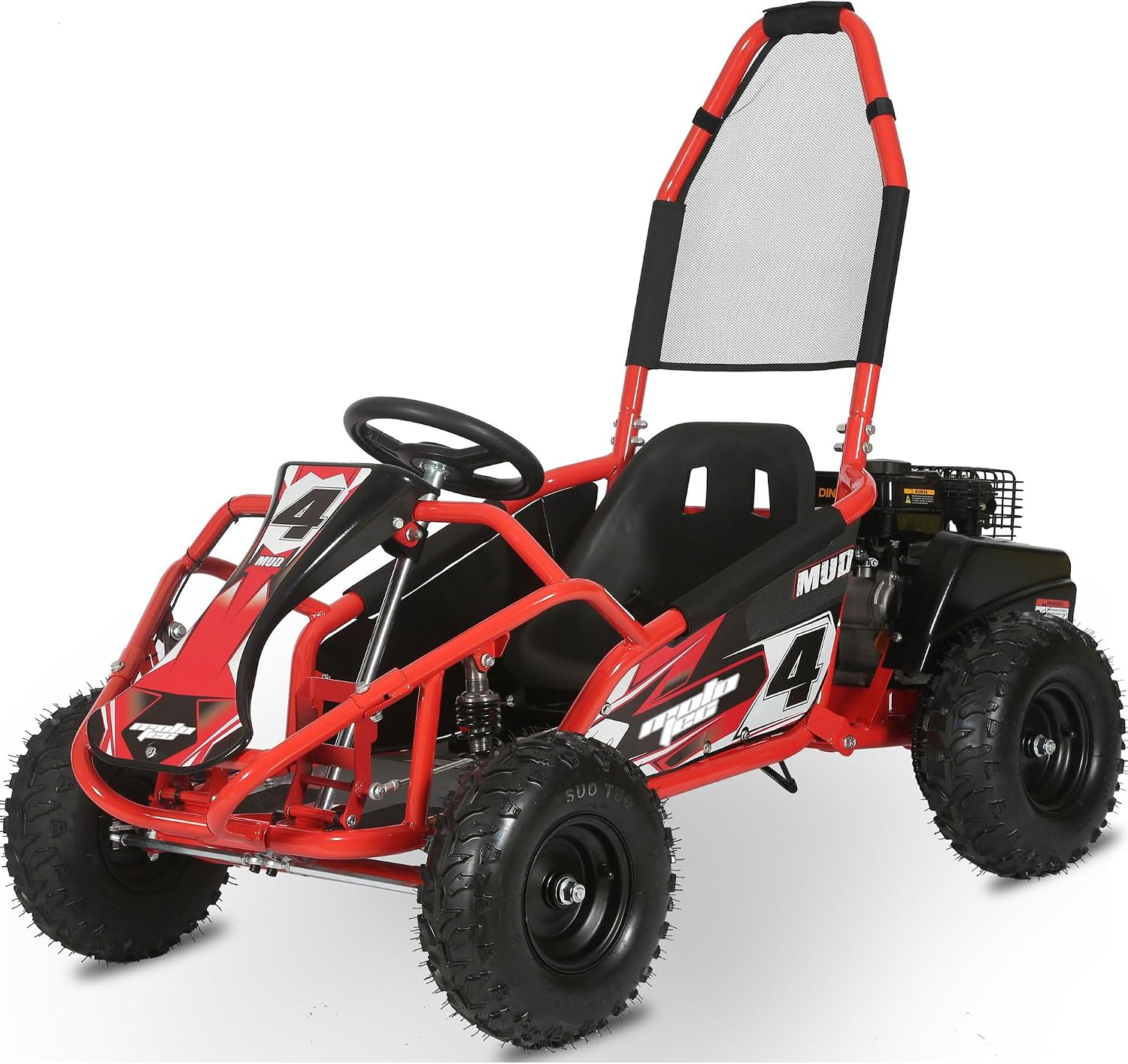 MotoTec Mud 98cc Go Kart Full Suspension Blue
