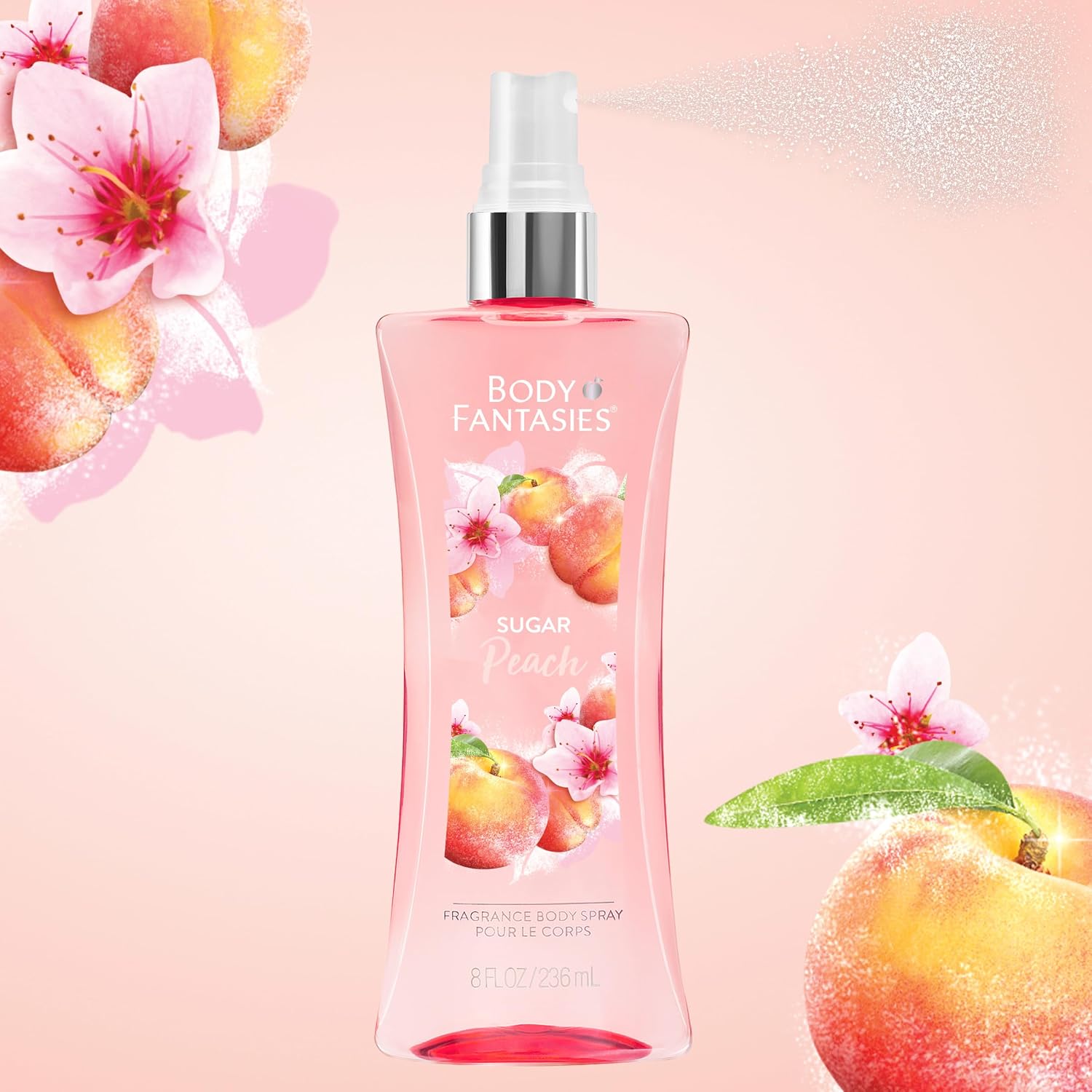 Body Fantasies Signature Fragrance Body Spray, Fresh White Musk, 8 Fluid Ounce