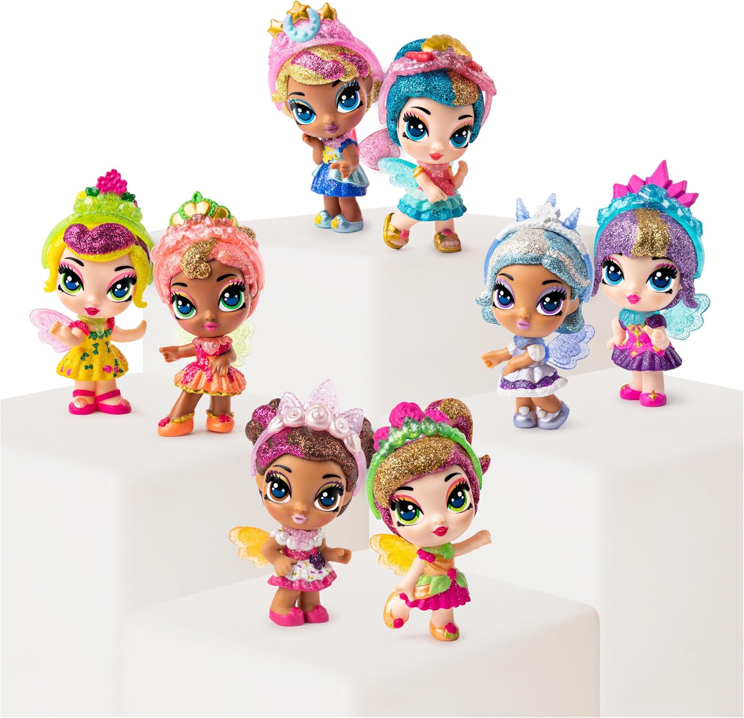 Hatchimals, Pixies Royals 2-Pack, 2.5-Inch Collectible Dolls and Accessories, for Kids Aged 5 and Up (Styles May Vary)