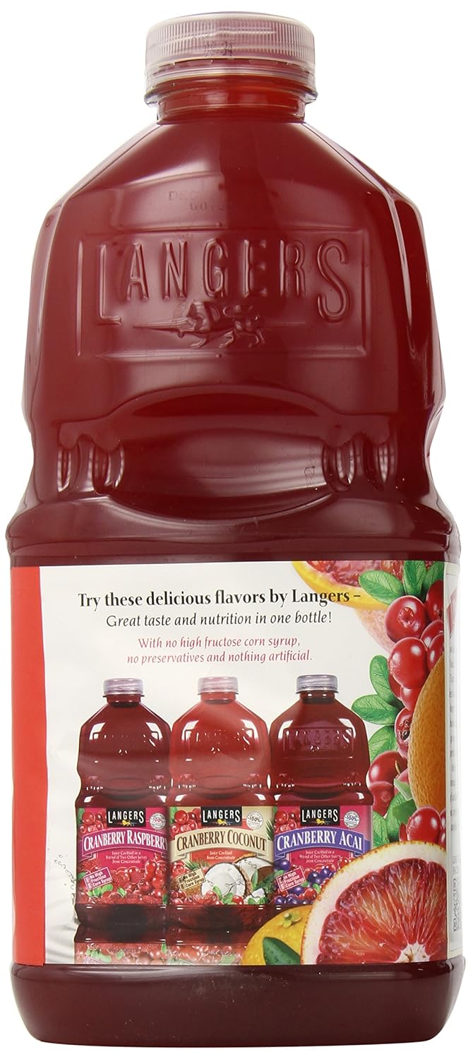Langers Juice Cocktail, Pineapple Orange Guava, 15.2 Fl Oz (Pack of 12)