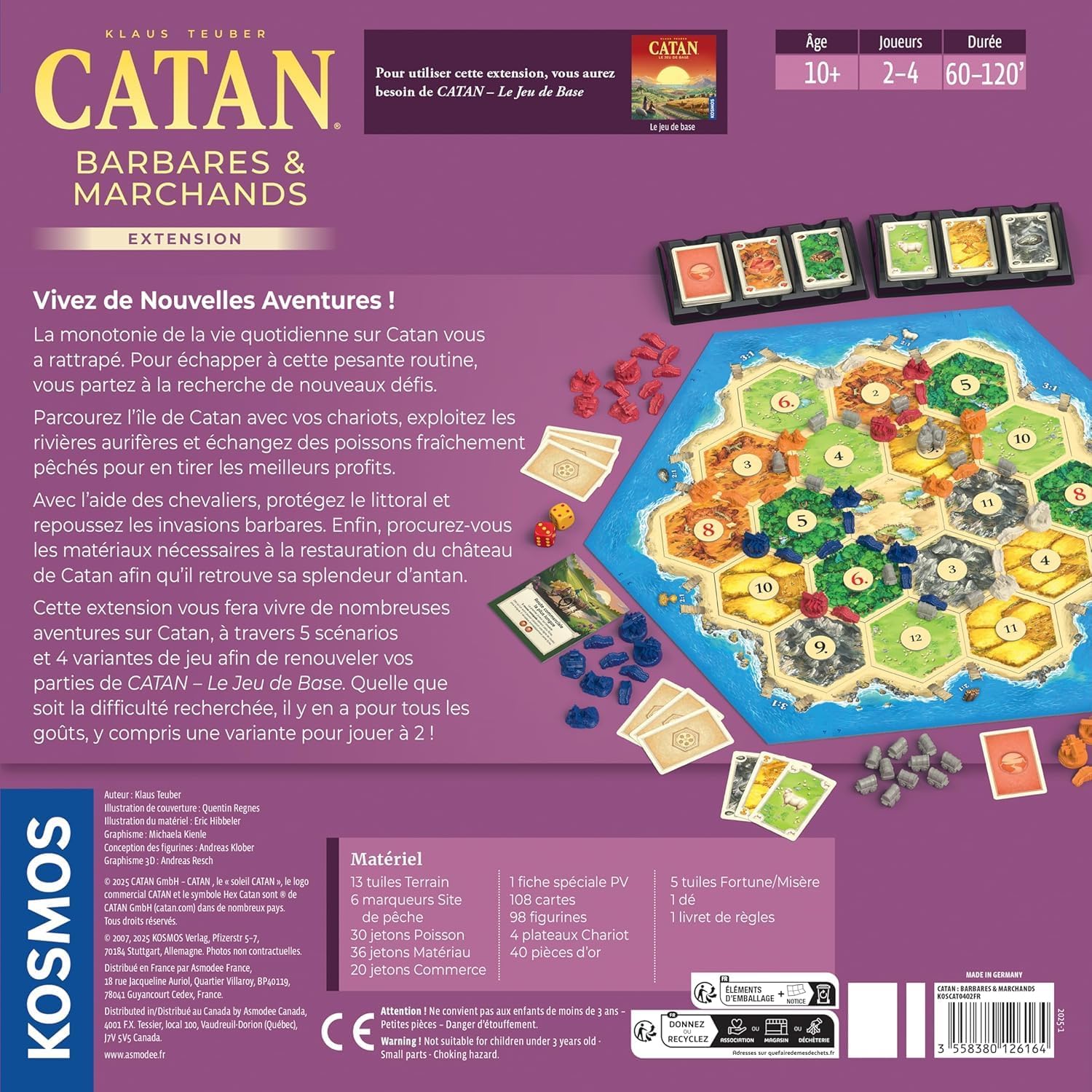 CATAN Traders & Barbarians Board Game Expansion - Customize Your Asmodee CATAN Experience, Strategy Game, Family Game for Kids and Adults, Ages 12+, 3-4 Players, 90 Minute Playtime | Customize Your Asmodee CATAN Experience, Strategy Game, Family Game for…