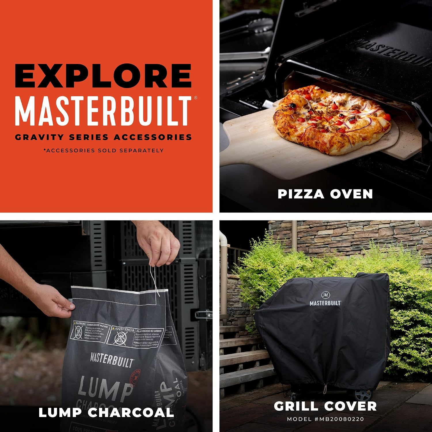 Masterbuilt® Gravity Series® 1050 Smoker Grill - Digital Charcoal Combo Grill with Free App, 1,050 Cooking Square Inches in Black, Model MB20041220