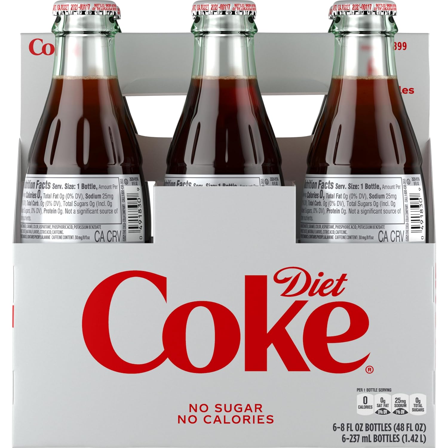 Diet Coke Caffeine Free Soda Soft Drink, 2 Liter (Package May Vary)