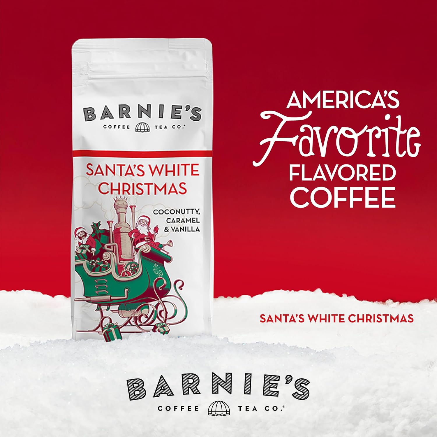 Barnie's Coffee English Salted Toffee Ground Coffee with Caramel, Molasses and Salted Creamy Butter Flavors, Medium Roasted Arabica Coffee Beans
