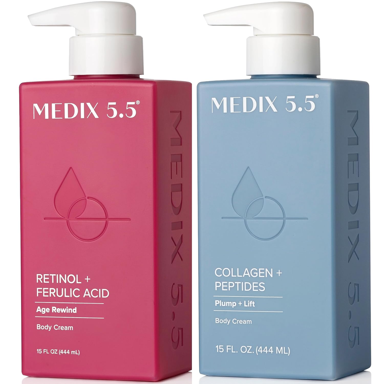 MEDIX 5.5 Collagen Cream Skin Care Face Lotion & Body Lotion For Dry Skin | Anti Aging Collagen Peptides Firming Cream Body Moisturizers Lifts, Firms, & Tightens For Younger Looking Skin, 15 Fl Oz