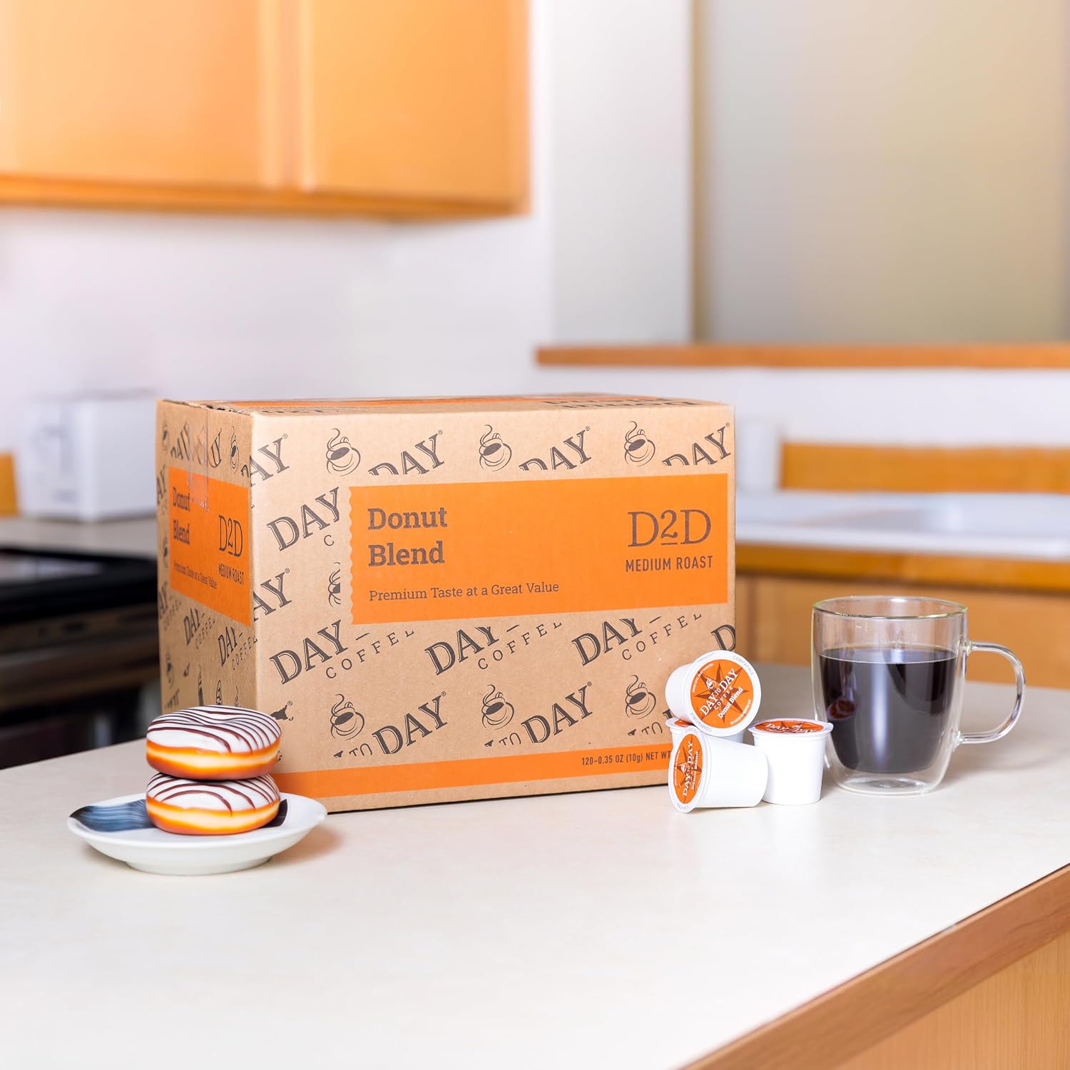 Day To Day Coffee Pods, Breakfast Blend Medium Roast, 120 Count K-Cup | Compatible with Keurig K-Cup brewers. Bulk single serve pods for everyday morning coffee at home, office or breakroom