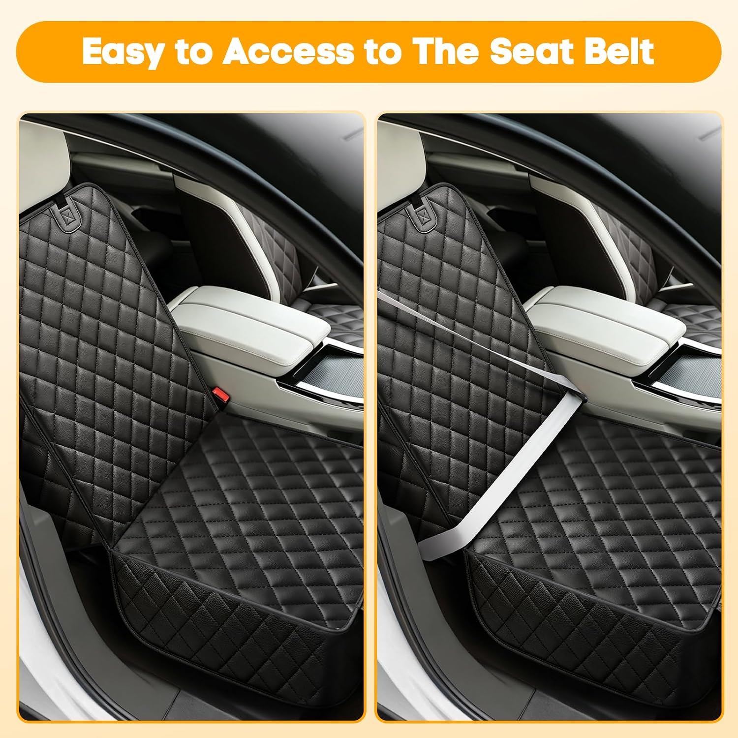 PETICON Waterproof Front Seat Car Cover 2 Pack, Full Protection