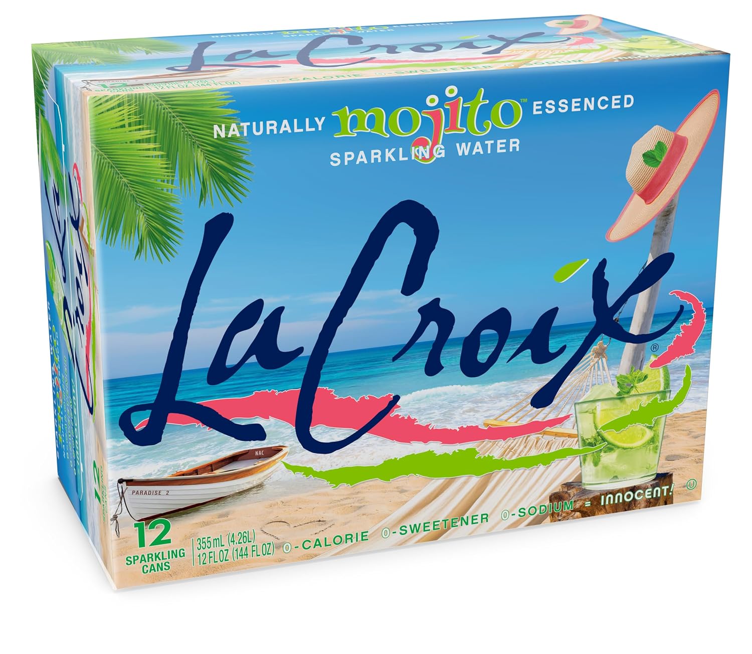LaCroix Sparkling Water | Pineapple Coconut Flavor | 12-Pack | Naturally Essenced, Zero Calorie, Sodium Free | 12 Fl Oz Cans