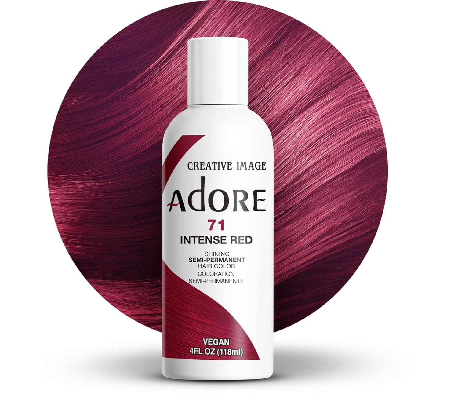 Adore Semi Permanent Hair Color, 107 Mocha, 4 Fl Oz | Vegan & Cruelty-Free Brown Hair Dye | No Ammonia, No Peroxide, No Alcohol