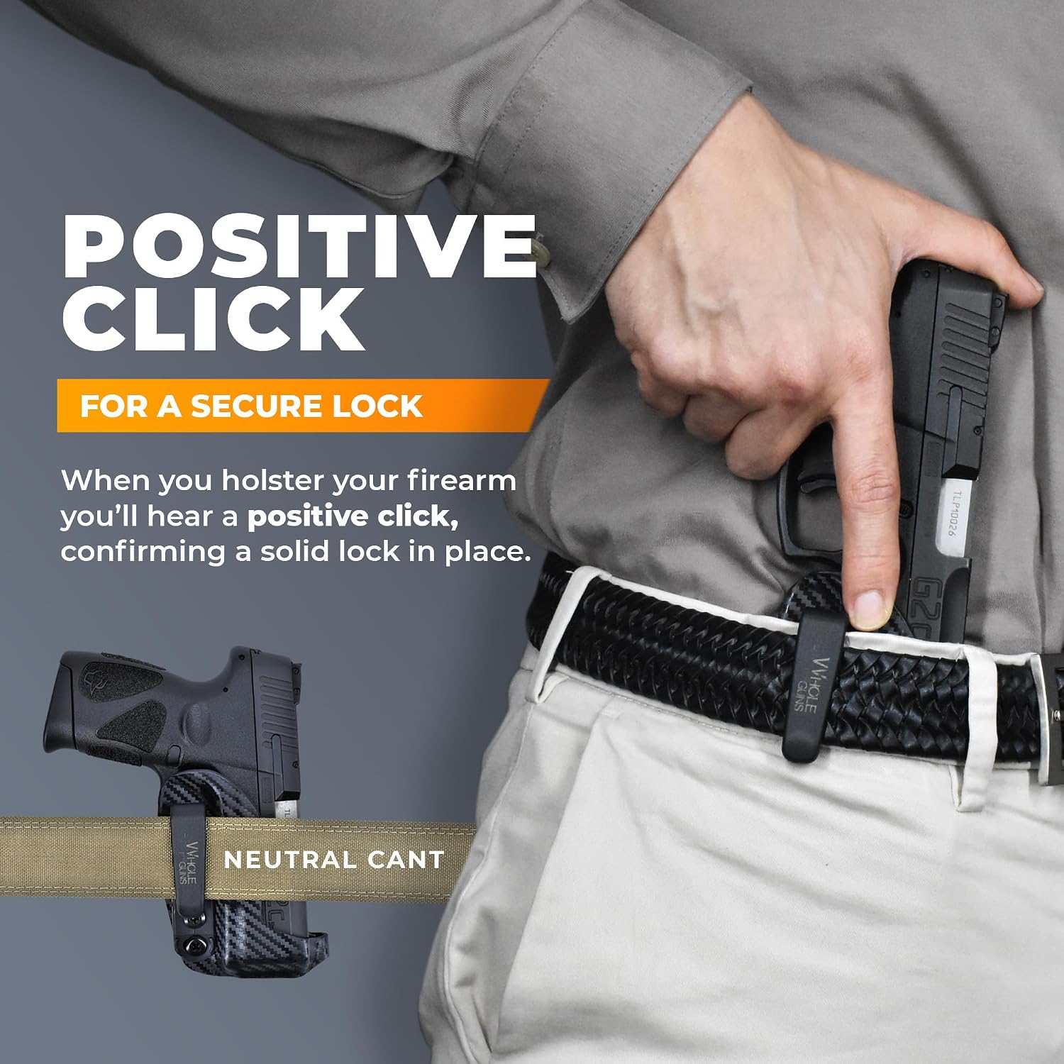 IWB Extra Low Profile Thong - Inside The Waistband Holster - fits Taurus G3C/G2C