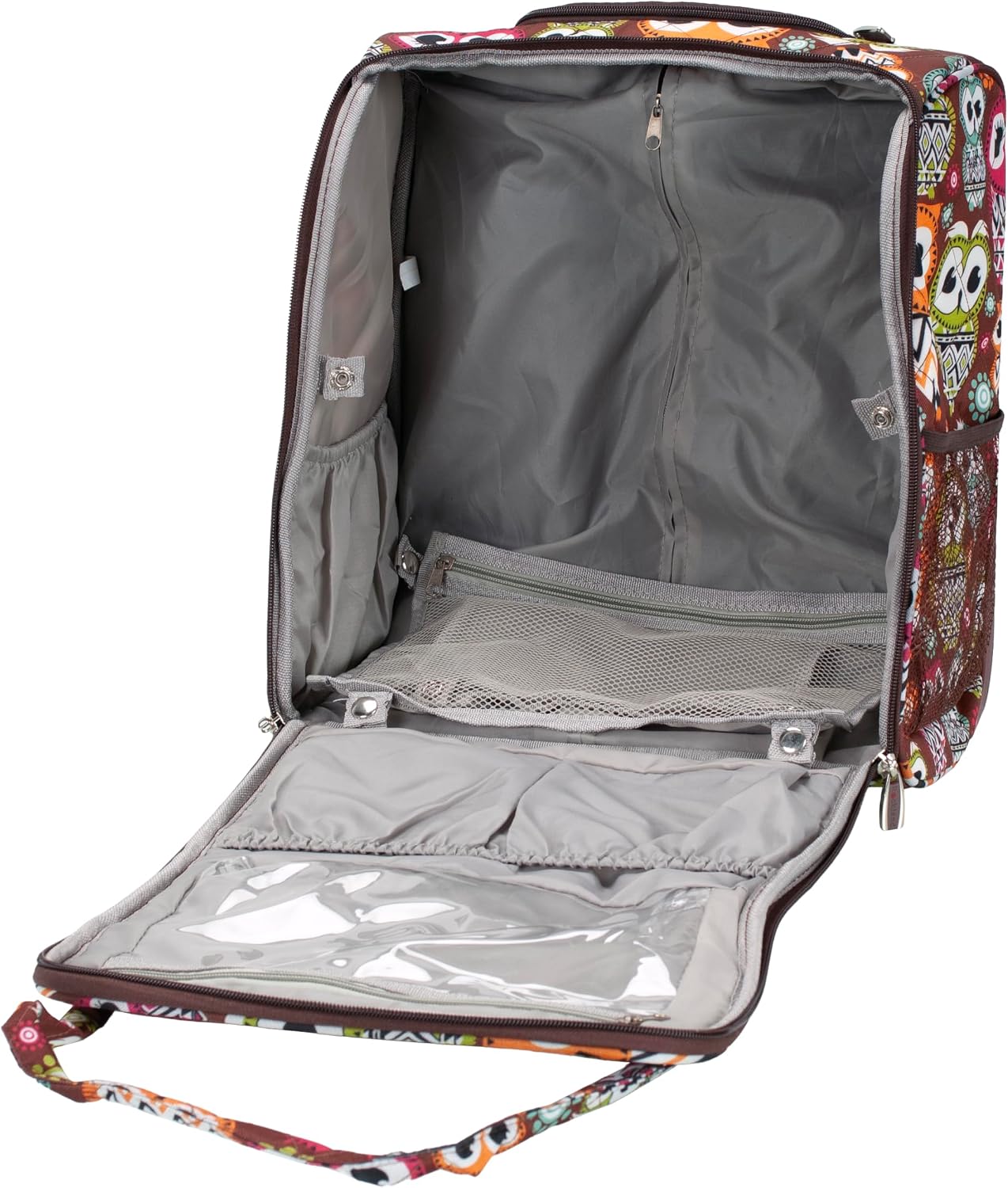 Rockland Melrose Upright Wheeled Underseater Carry-On Luggage, Red