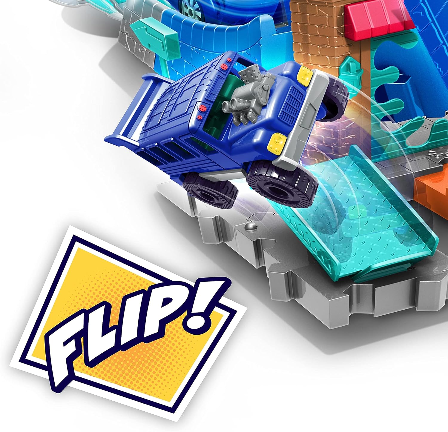 PJ Masks Die Cast Playset for 1:43 Scale Vehicles, Includes 1 Track Set and 1 Cat-Car