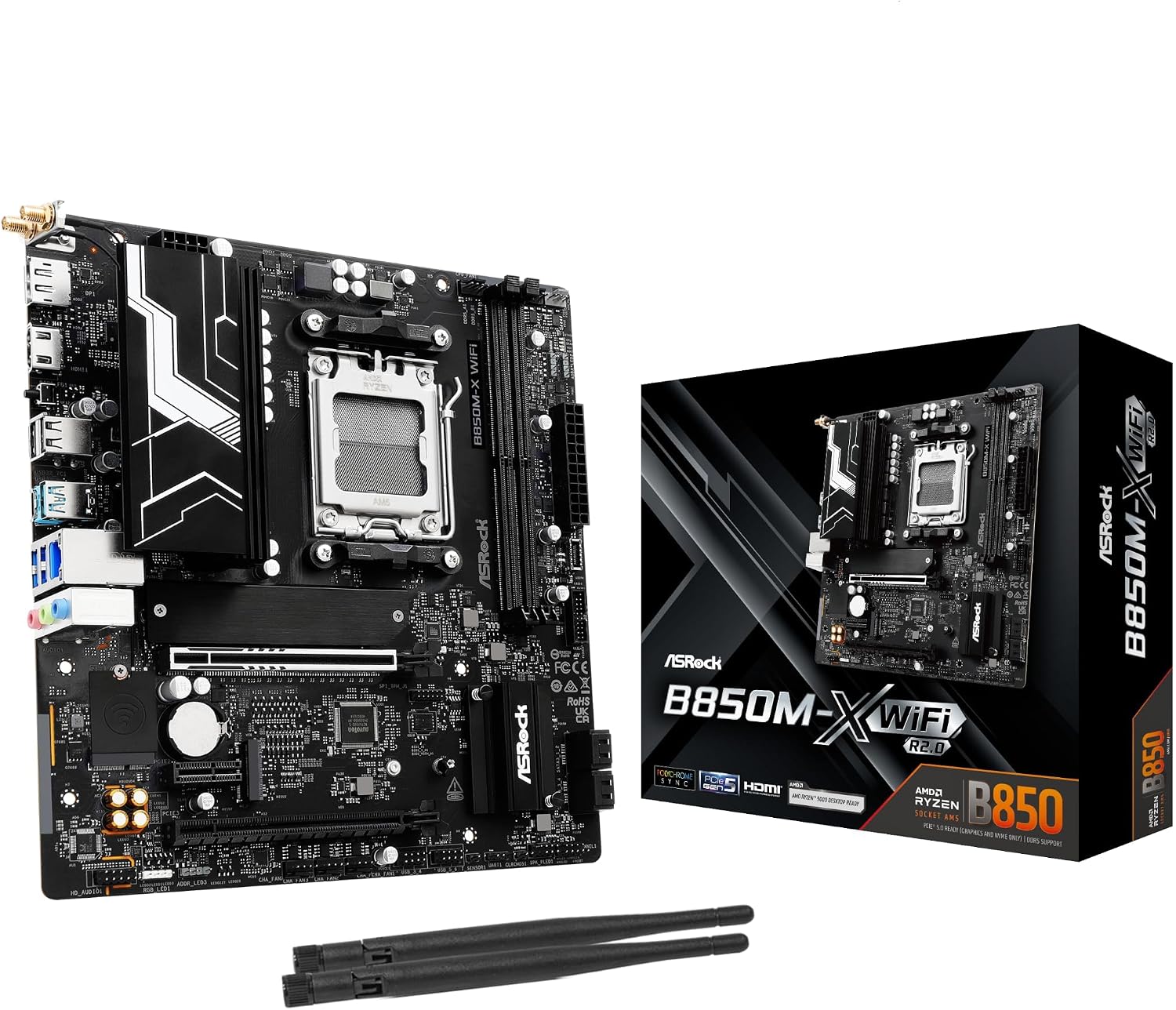 NEWEGG Motherboard CPU Memory Combo - B550M Micro ATX Motherboard Bundle with Ryzen 5 5500 6-Core 3.6 GHz CPU and 16GB (2 x 8GB) 288-Pin PC RAM DDR4 3600 Desktop Memory