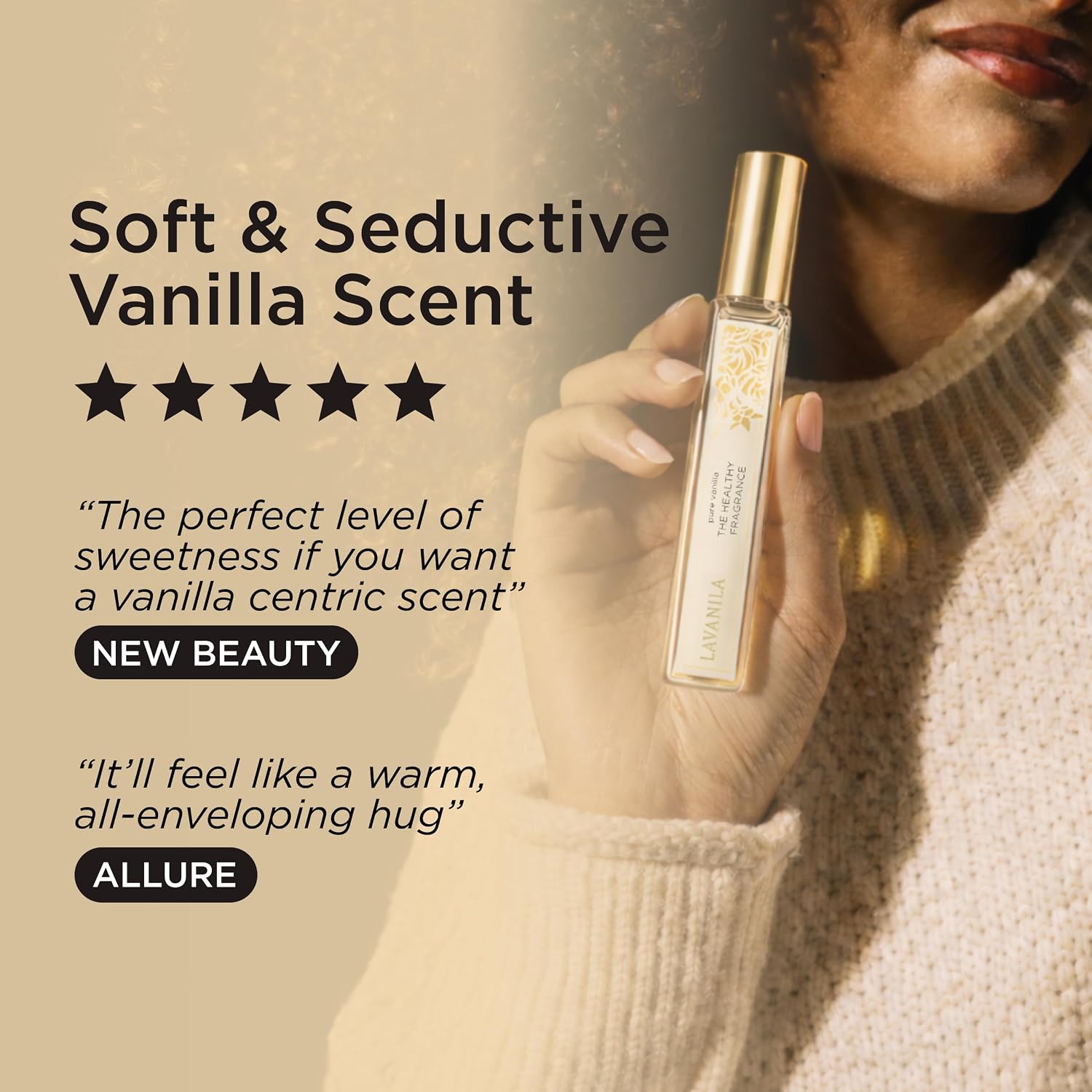 Lavanila Pure Vanilla Perfume for Women, 1.7 Fl Oz | Clean Vanilla Perfume, Long Lasting Women’s Eau de Parfum with Madagascar Vanilla – Natural Fragrance, Women’s Fragrances