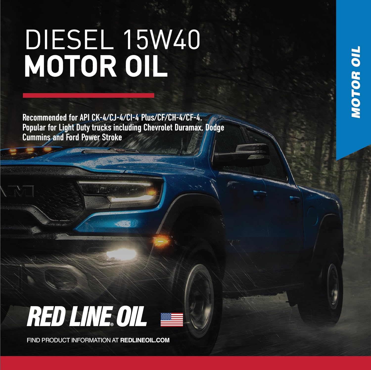 Red Line 21405 15W40 Synthetic Diesel Motor Oil - 1 Gallon