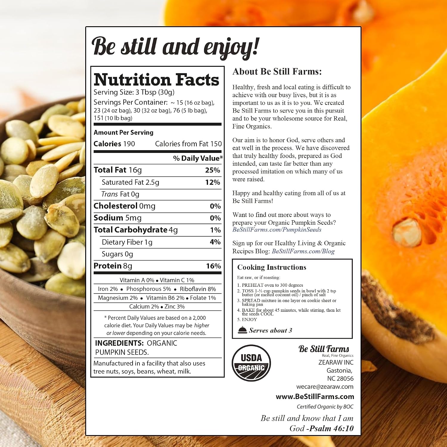 Organic Raw Pumpkin Seeds to Eat 2.8lb - Bulk Unsalted Pepitas No Shell | Whole Natural Snacks for Keto - High in Fiber - USDA Certified | Non-Gmo | Gluten Free | Vegan