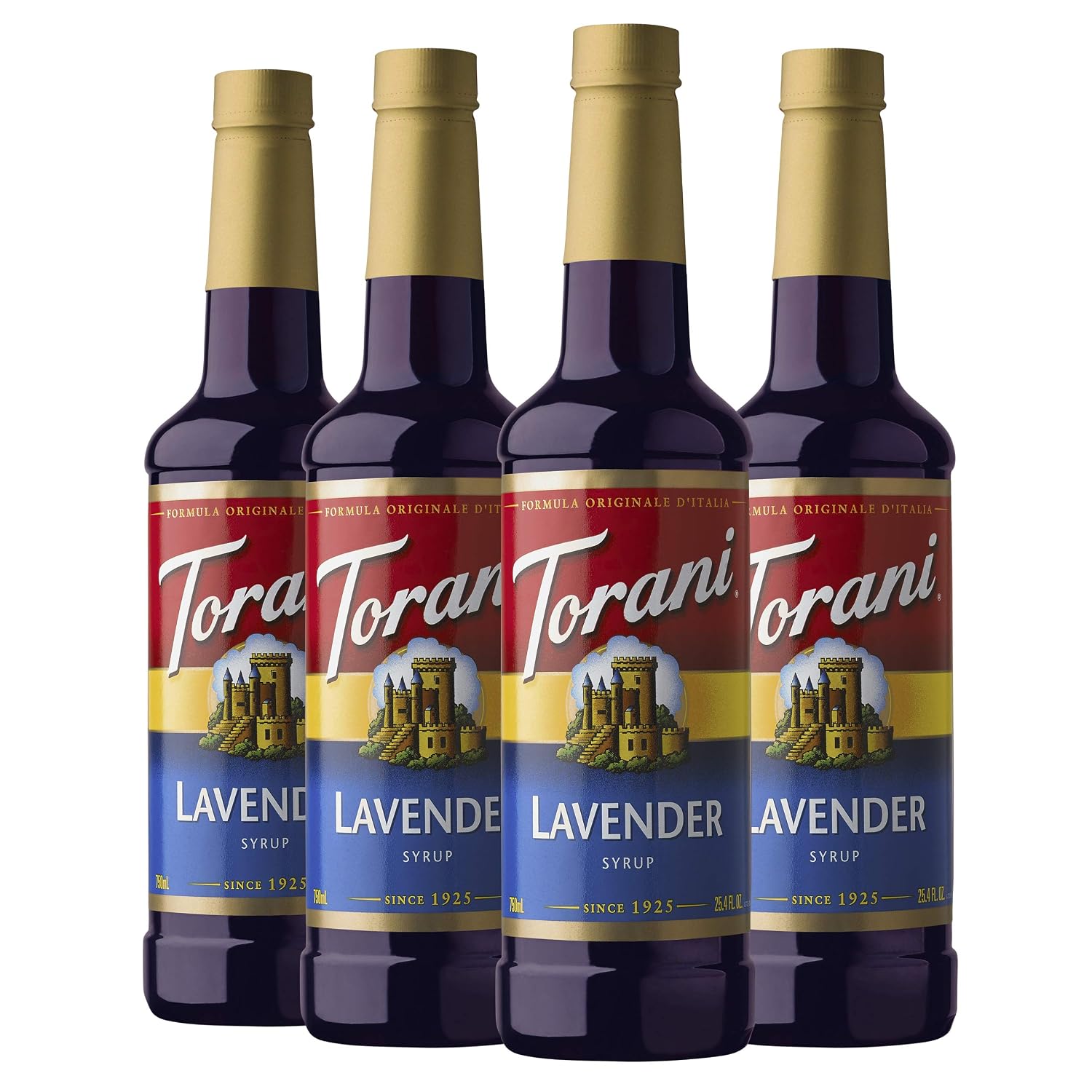 Torani Vanilla Flavored Drink Syrup, 25.4 fl oz, 4 Pack